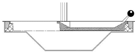 Diepe doorgeeflade P7025
